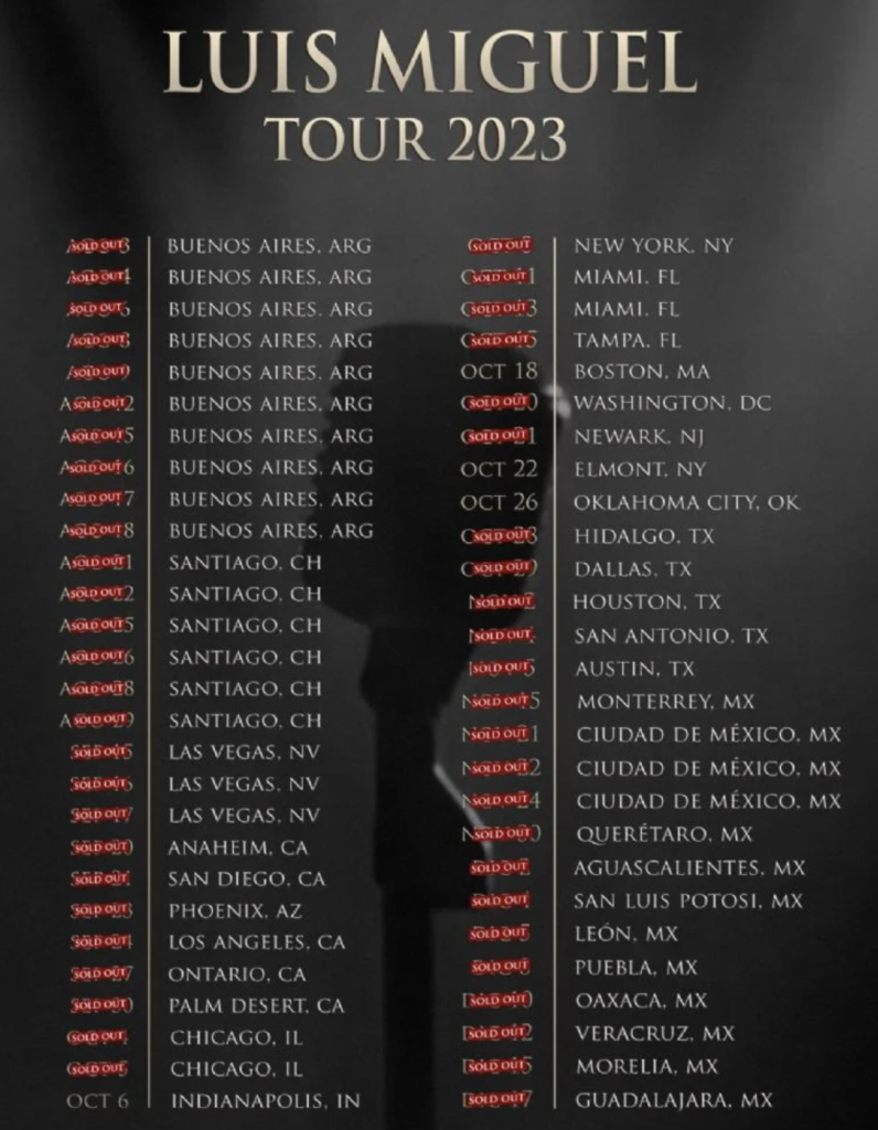 Luis Miguel logra sold out para todos sus conciertos en México — Chorcha Entertainment
