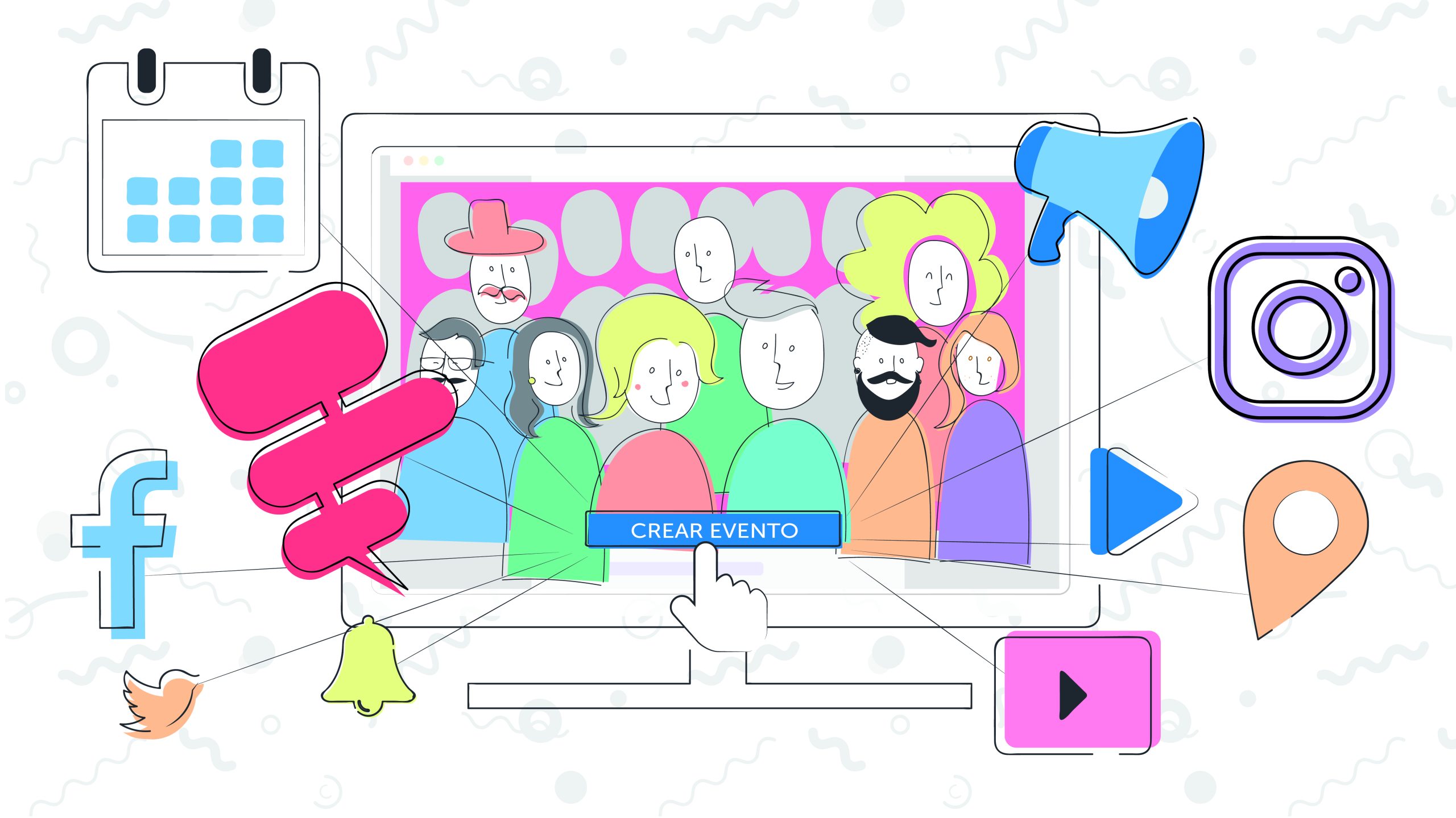 difusión efectiva de un evento