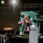Mike Salazar en Honda Celaya Fiesta de Fin de Año
