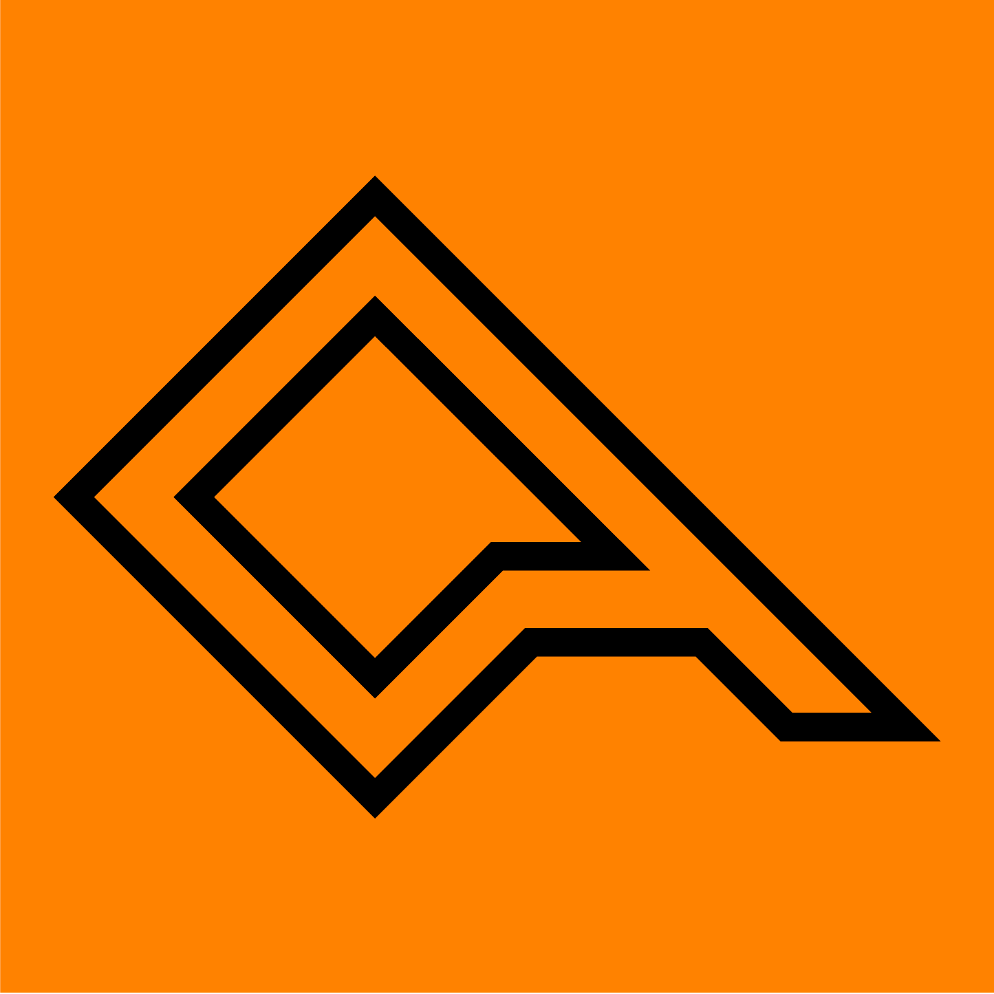 Isotipo de Chorcha sobre fondo naranja